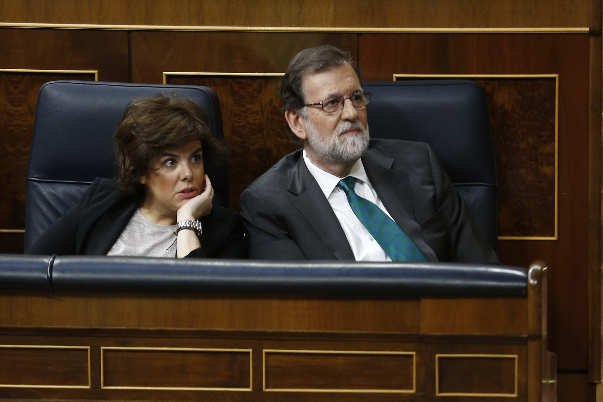 Soraya Sáenz de Santamaría y Mariano Rajoy