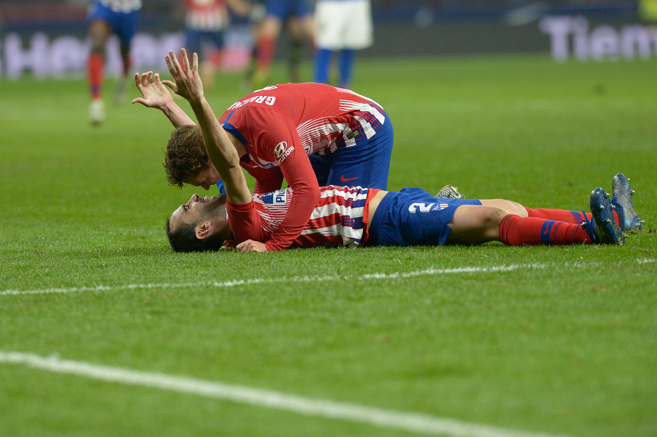 Diego Godín y Antoine Griezmann