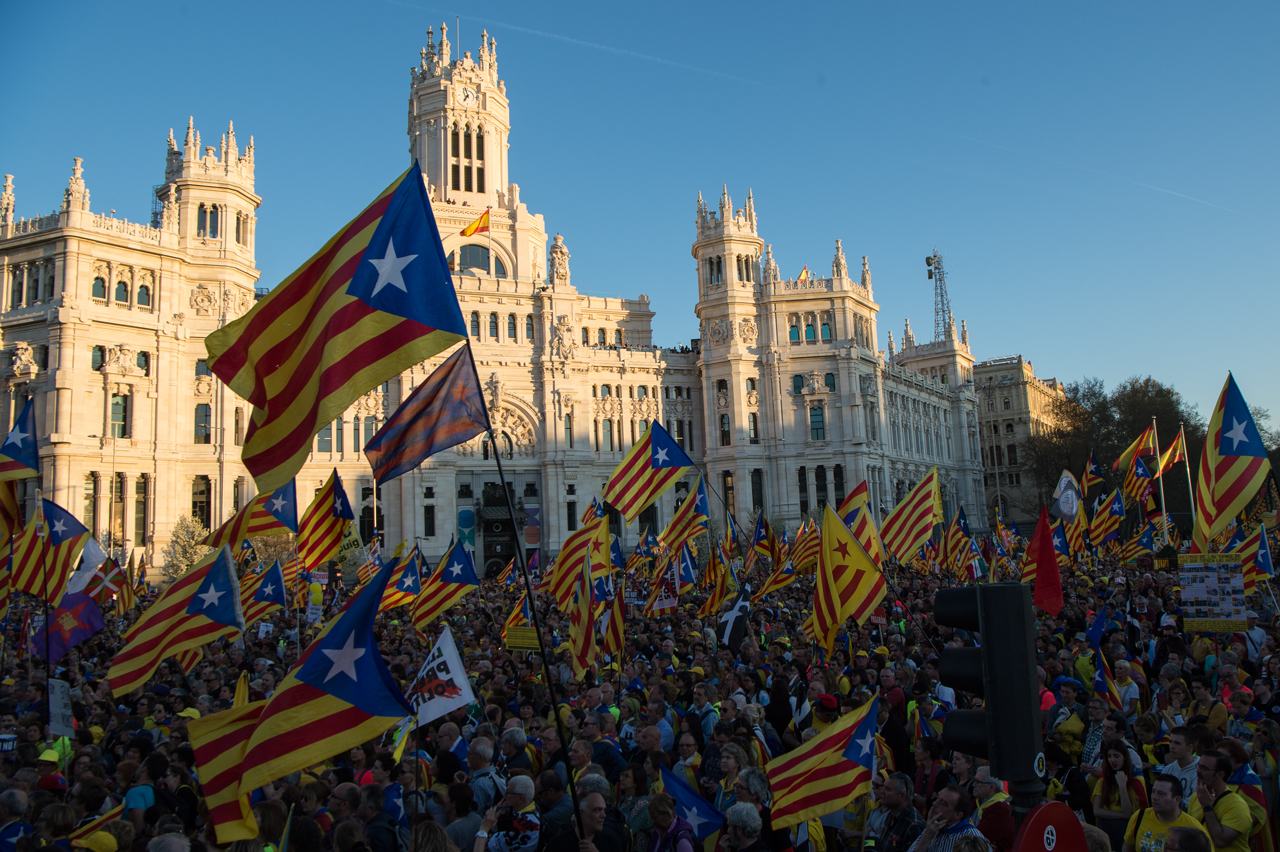 Nacionalistas Catalanes en Madrid España