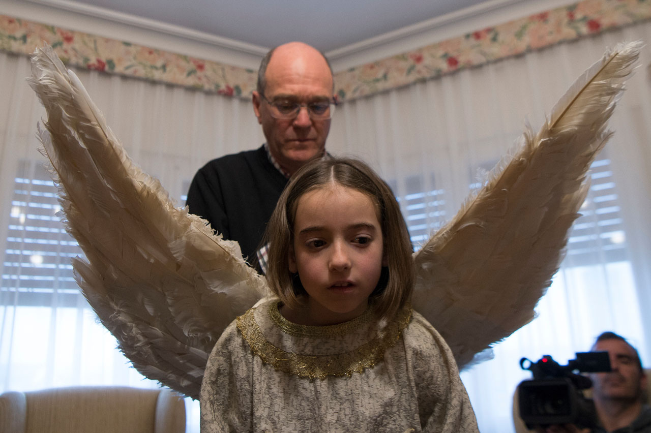 Daniella Garro, de 7 años, que siempre había soñado estar ahí, que siempre había soñado “volar”