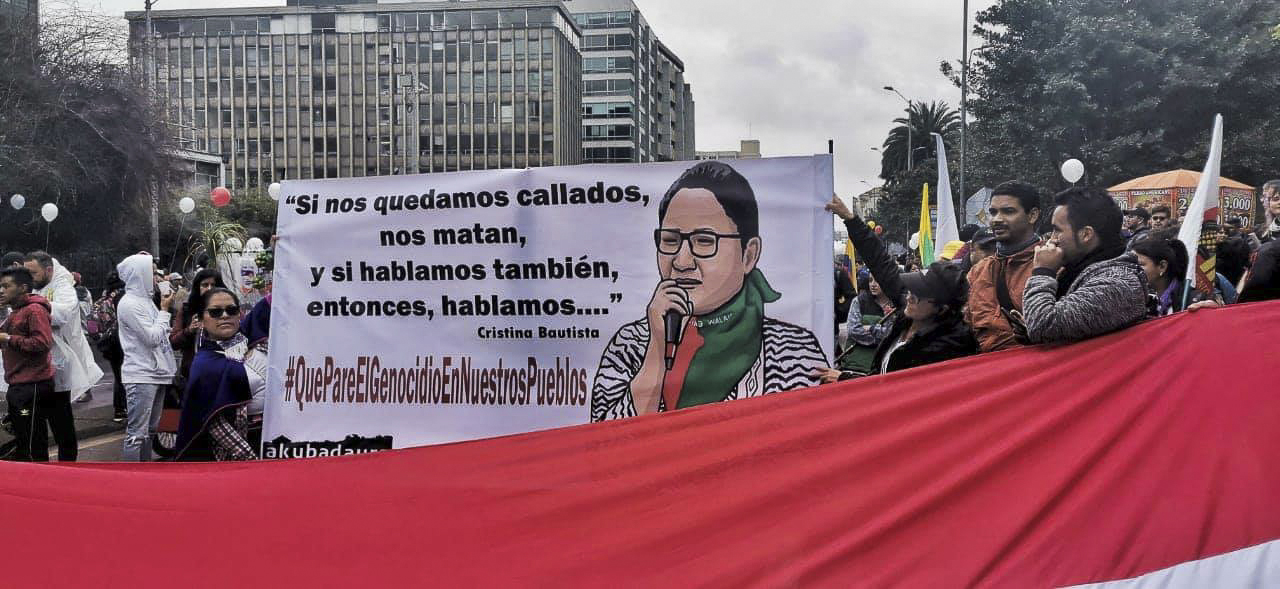 Movilización del pueblo colombiano contra políticas de Iván Duque