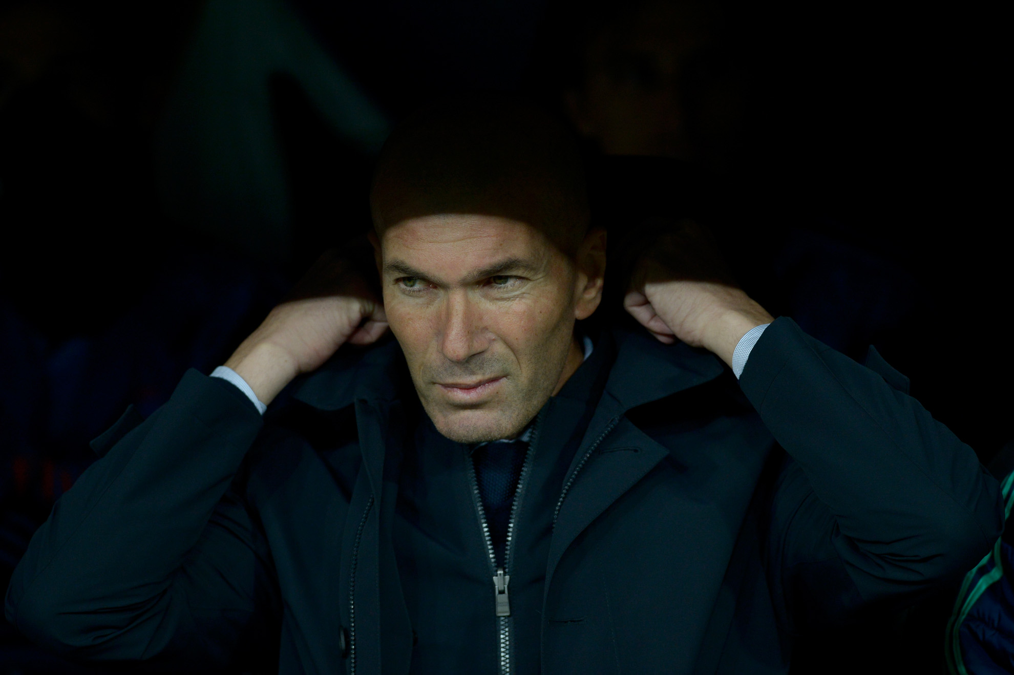 Zinedine Zidane durante el partido frente al Galatasaray.