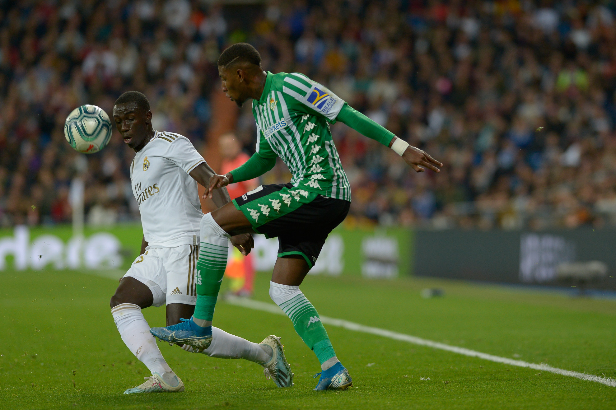 Mendy del Real Madrid durante el partido.