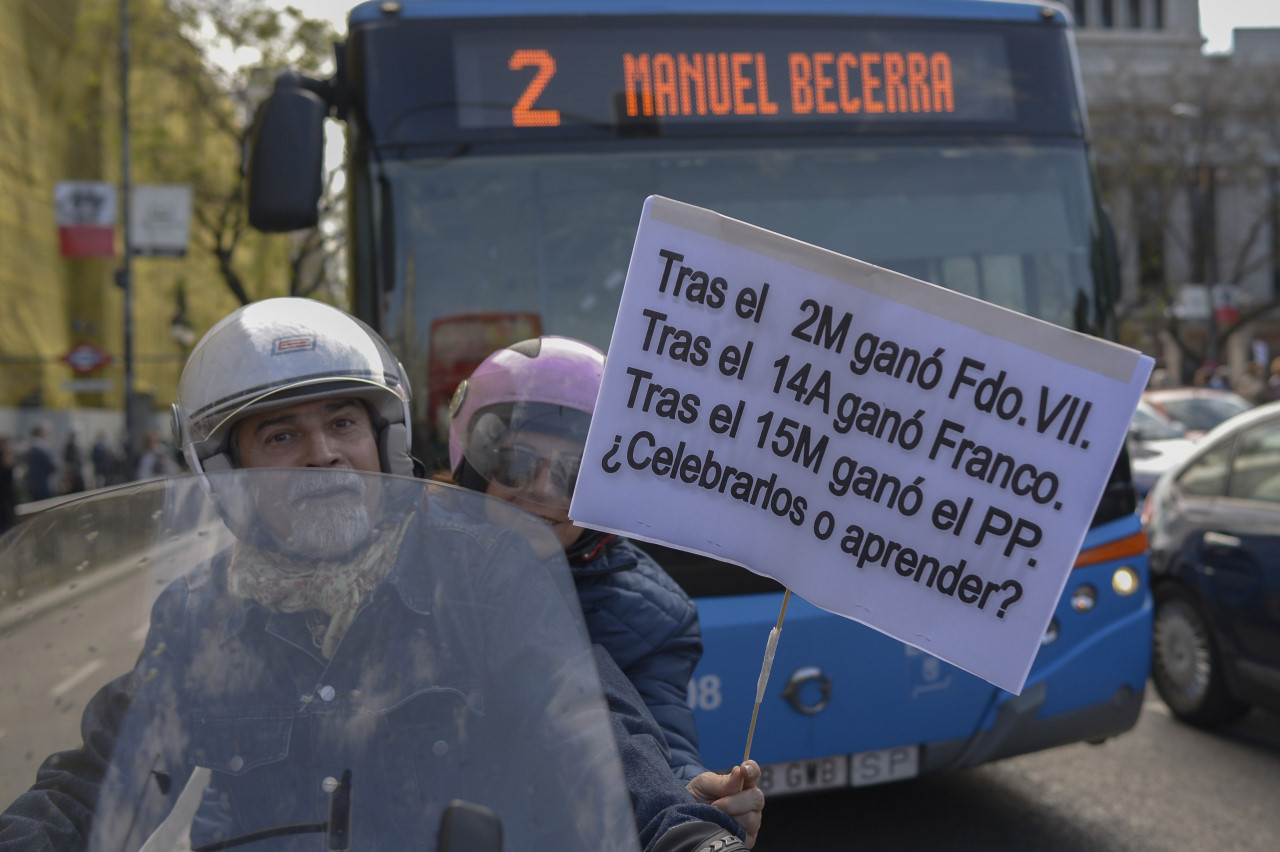 Madrid celebrar el Quinto año del movimiento de los Indignado y el 15M. Fotografía