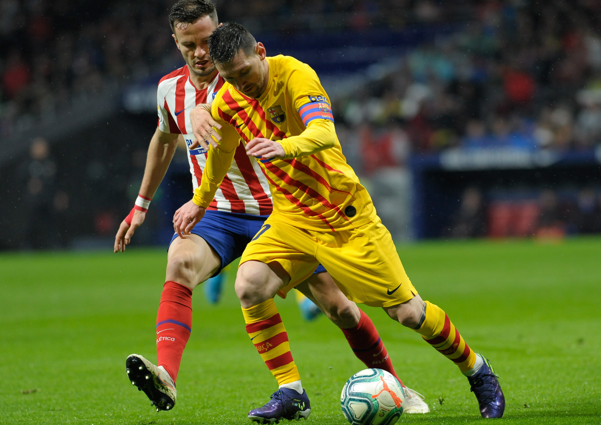 Lionel Messi del Barça durante el partido contra el Atlético de Madrid.