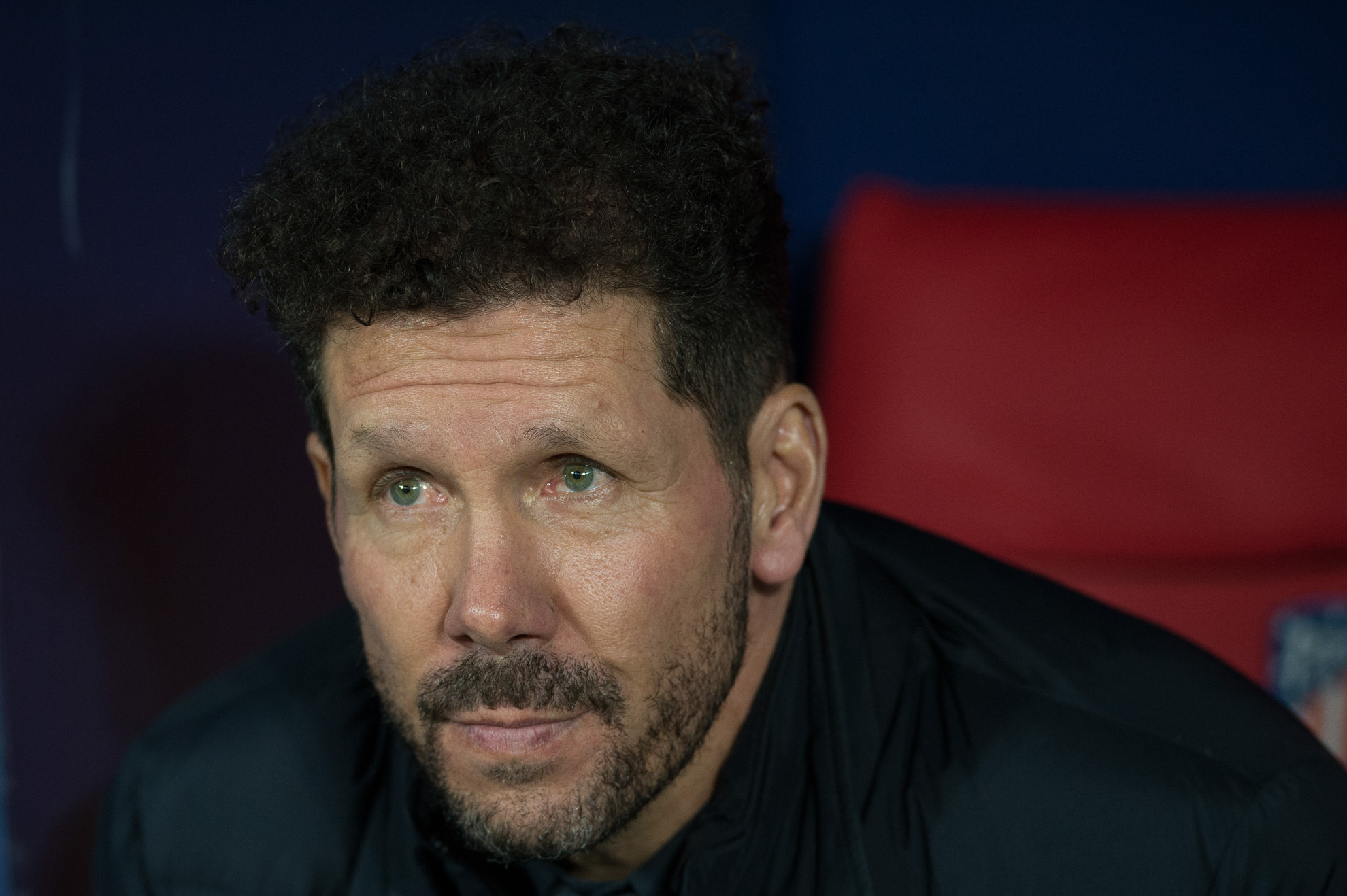 Diego Simeone durante el partido contra el Lokomotiv.