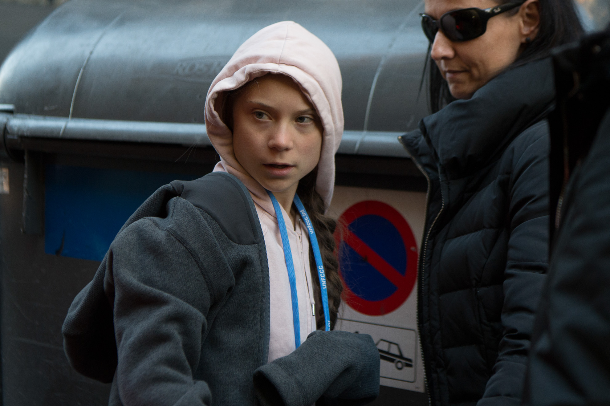 Greta Thunberg durante la marcha de la  COP25 en Madrid. Fotografía.