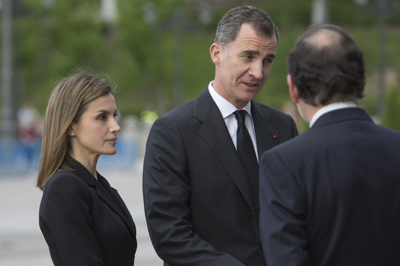 El Rey Felipe I de España y la Reina Letizia asistieron a la misa en honor de las víctimas del terremoto en Ecuador, ocurrido 16 de abril de 2016. Fotografía