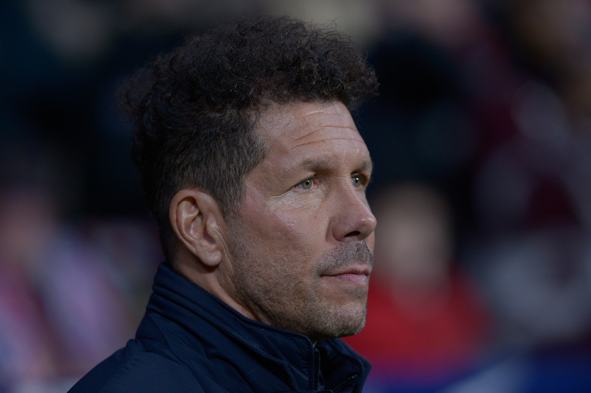 El Cholo Simeone durante el partido entre el Atlético de Madrid vs Levante