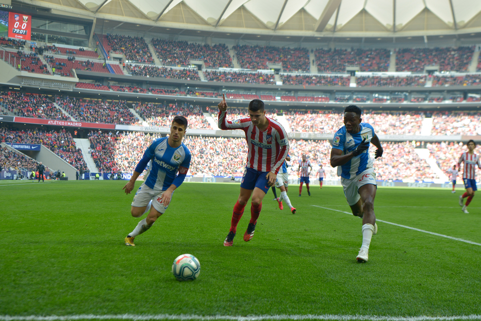 Álvaro Morata durante el partido frente al CD Leganés.