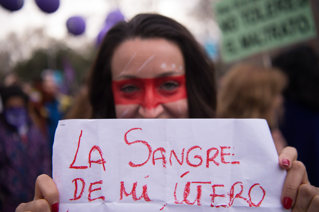 La protesta del movimiento de la mujeres se movilizó por toda España.