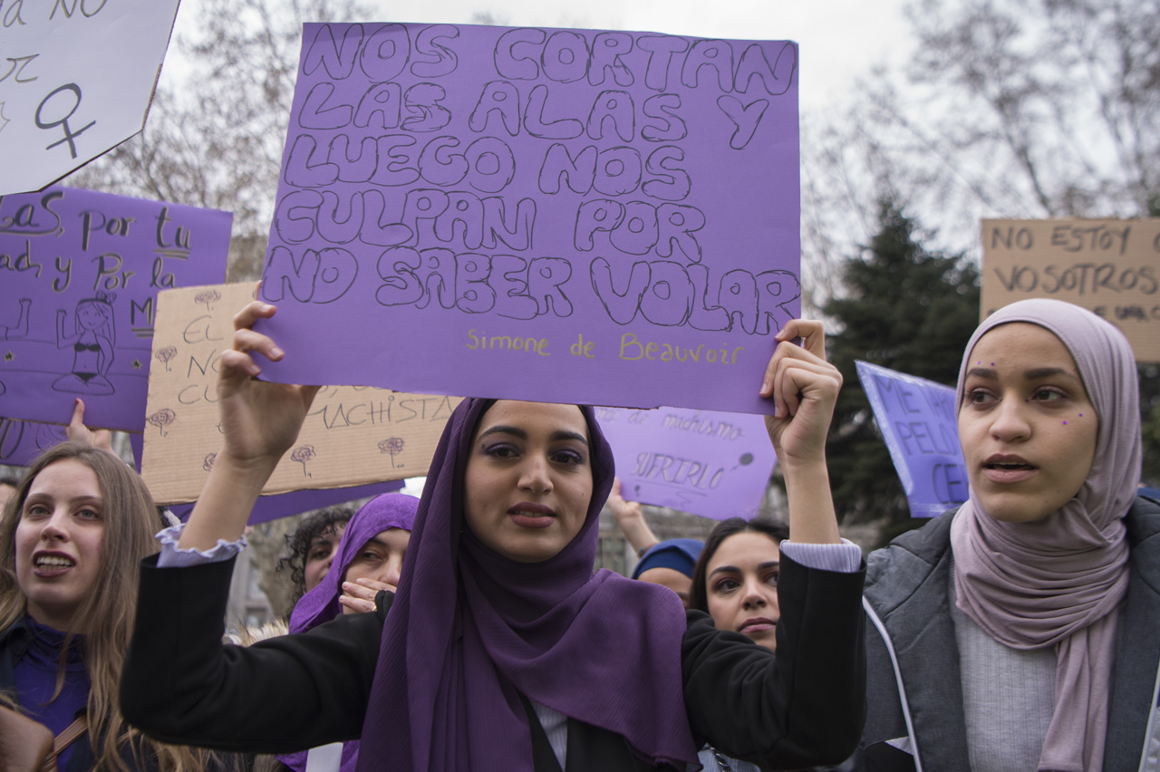 La lucha para parar los femicidios es un punto que se reclama el "25N la violencia contra la mujer" que también exigen las mujeres árabes y musulmanas.