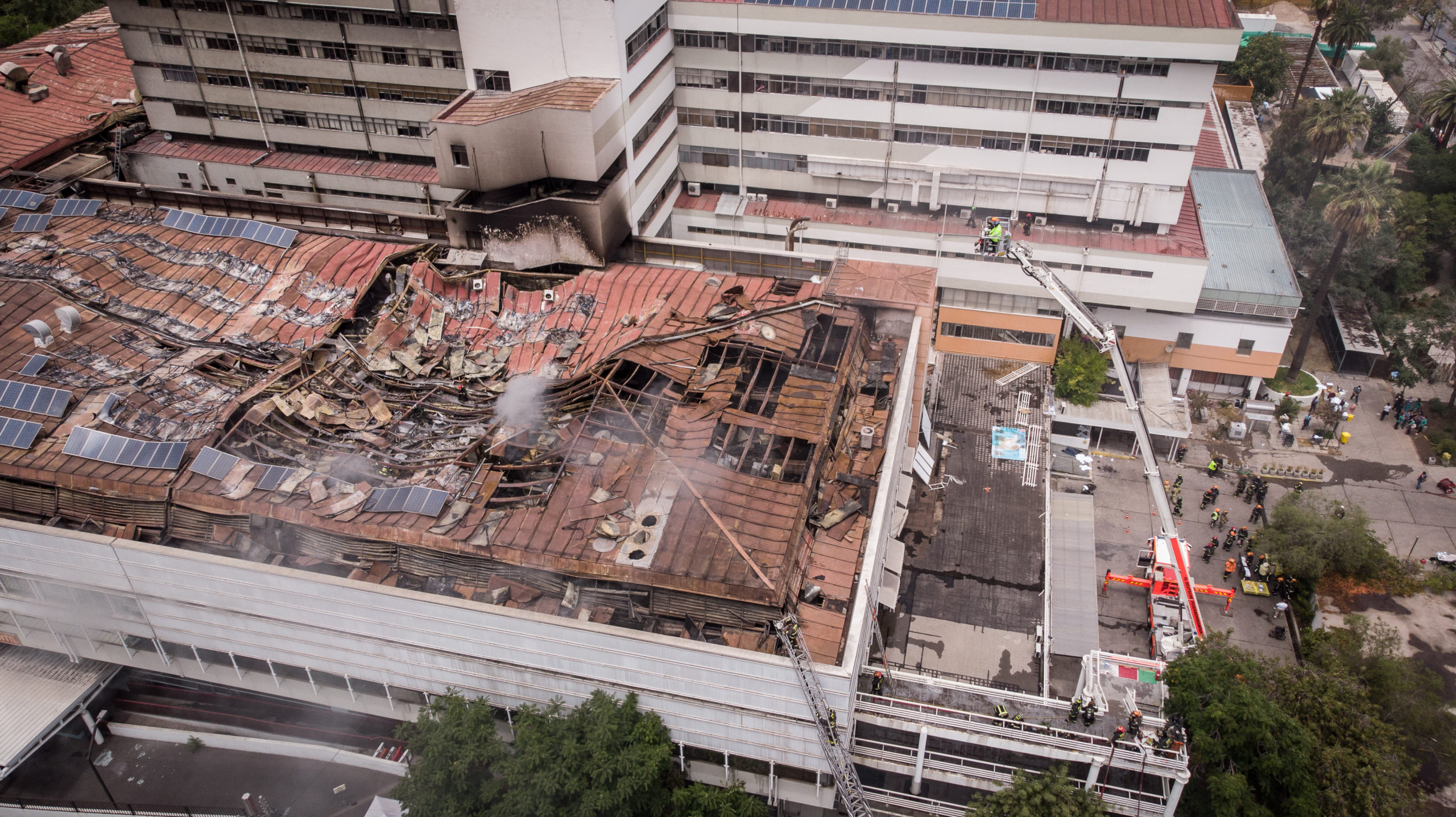 Posible causa del incendio en el Hospital San Borja de Arriarán.