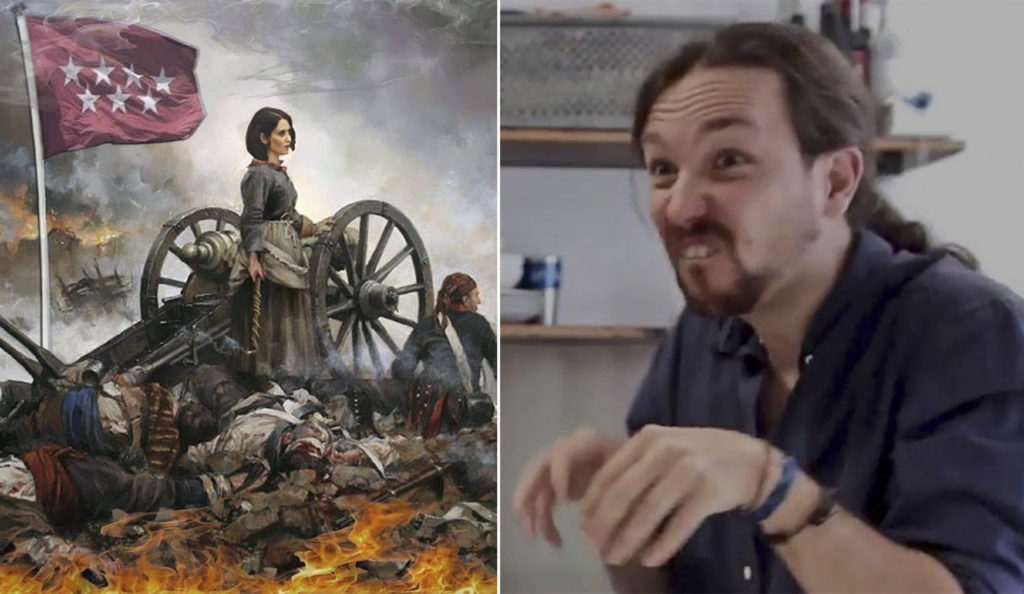 En las redes sociales, se ha armado un encuentro de memes de Ayuso e Iglesias