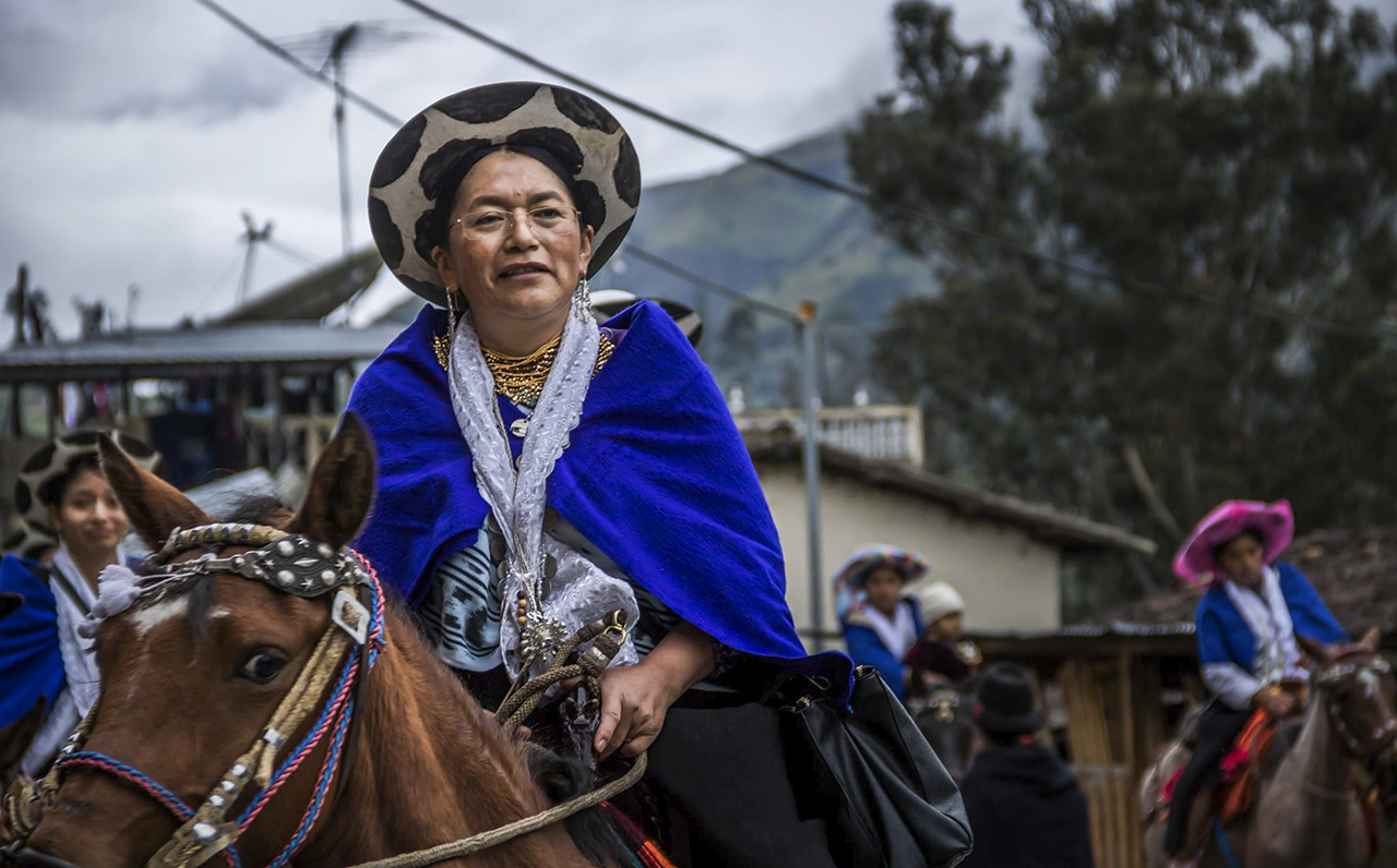 María Vicenta Andrade es una de las históricas WARMIS lideresas del pueblo Saraguro.