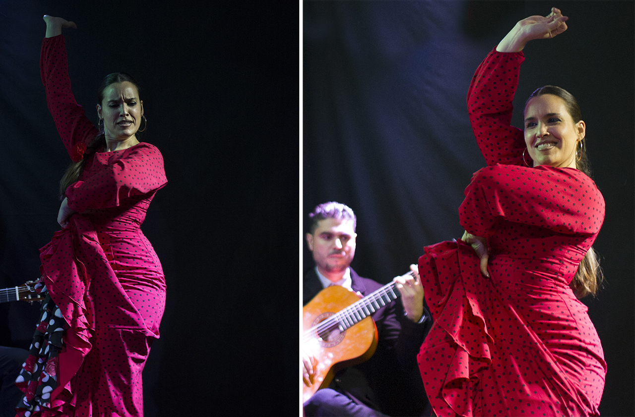 Flamenco Cultura Viva arranca nueva temporada en Madrid. Clara Gutiérrez, bailaora paya y José Jurado bailaor y profesor de flamenco bailando por Soleá y por Alegrías en Cultura Viva del Flamenco.